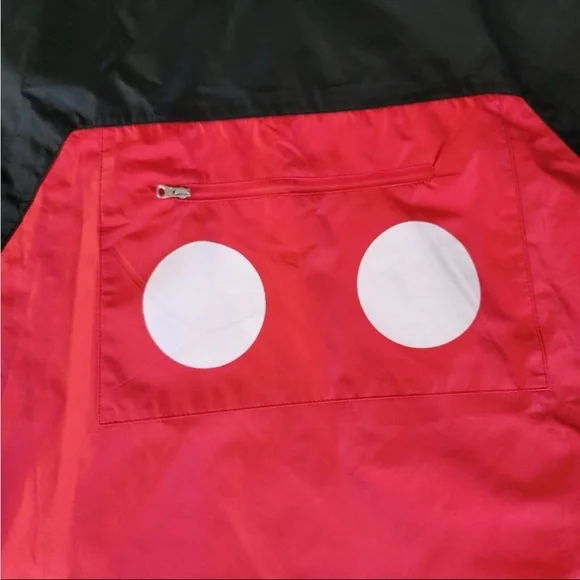 Disney Black and Red Mickey Mouse Men’s Poncho Rain NWT XL/XXL - Picture 4 of 9